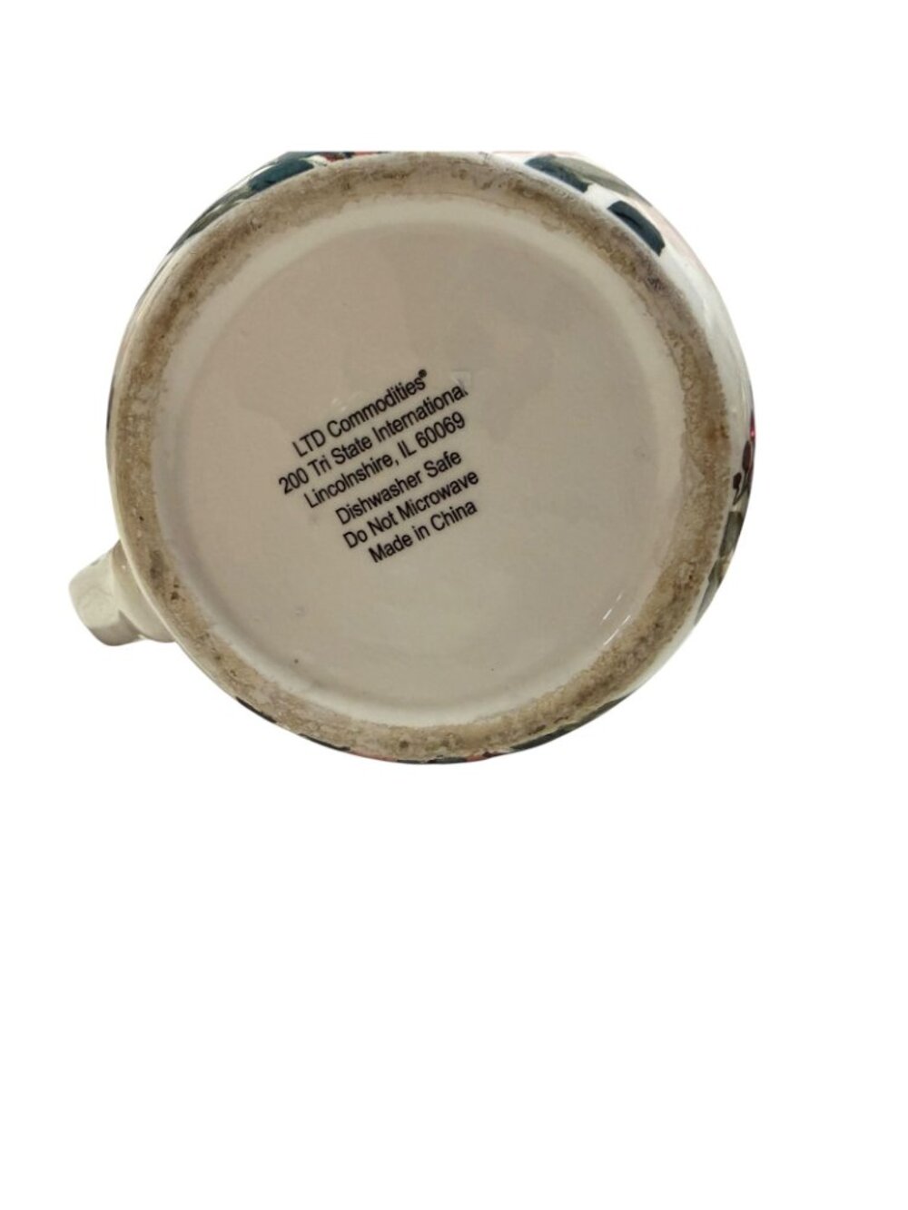 Blessed Beyond Measure Floral Ceramic 4 Cup Measuring Cup Mixing Bowl Roses - Picture 10 of 10